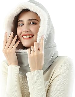 TAGVO Cagoule Chapeau Femme Multifonction Balaclava Masque de Ski d'hiver Chaud Coupe-Vent Imperméable Masques Polaire Chapeau pour Temps Froid Ski Outdoor Moto Montagne Camping Randonnée