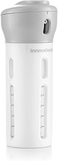InnovaGoods - Distributeur de Liquides 4-en-1 Fordrops, Idéal Voyages, Salle de Sport, Éco-Responsable, Organisation Optimale, Blanc, ABS-PC-PP