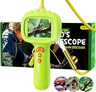 Endoscope pour enfants, Caméra enfant 1080P, Jouet STEM pour exploration extérieure, jardin, camping et nature, Meilleurs cadeaux d'anniversaire pour garçons et filles âgés de 4, 5, 6, 7, 8, 9, 10 ans