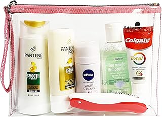 Trousse de toilette Avion Femme // Travel Kit // Trousse de voyage Avion // Idéal valise cabine // Conforme normes aéroportuaires