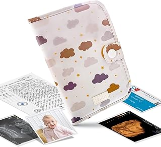 TENDS Protege carnet de sante bebe avec Porte document - Housse pratique pour garder en sécurité documents essentiels- Idéal pour certificats médicaux vaccinations- Cadeau pour nouveaux parents