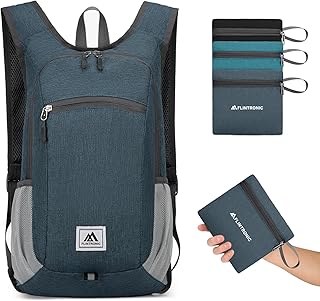 flintronic Sac à Dos Pliable Ultraléger 16L, Sac à dos de Randonnée, Backpack Packable Daypack, Étanche, pour Homme Femme Randonnée Voyage Camping Cyclisme